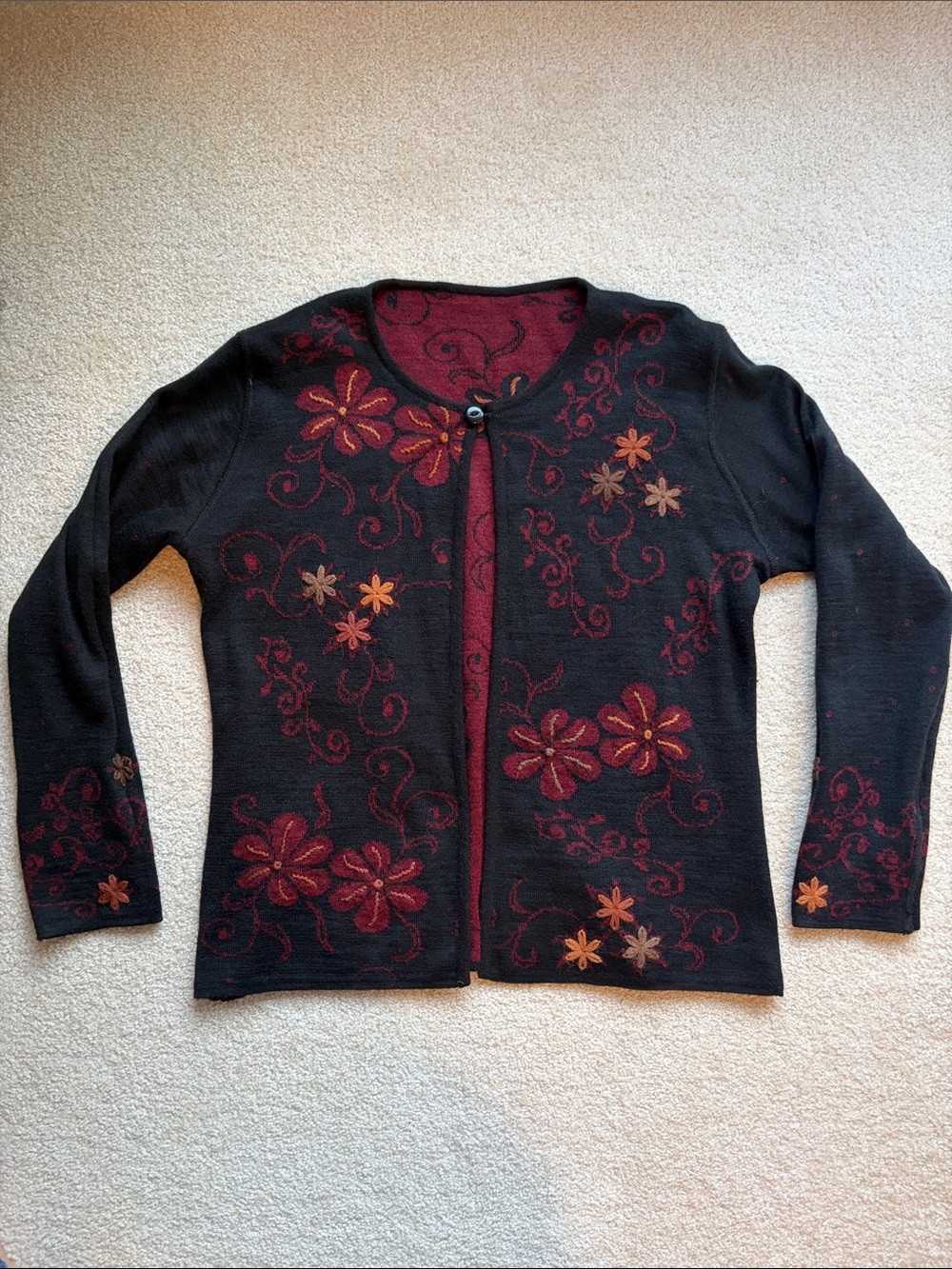 Kiko Reversible Alpaca blend sweater size Large